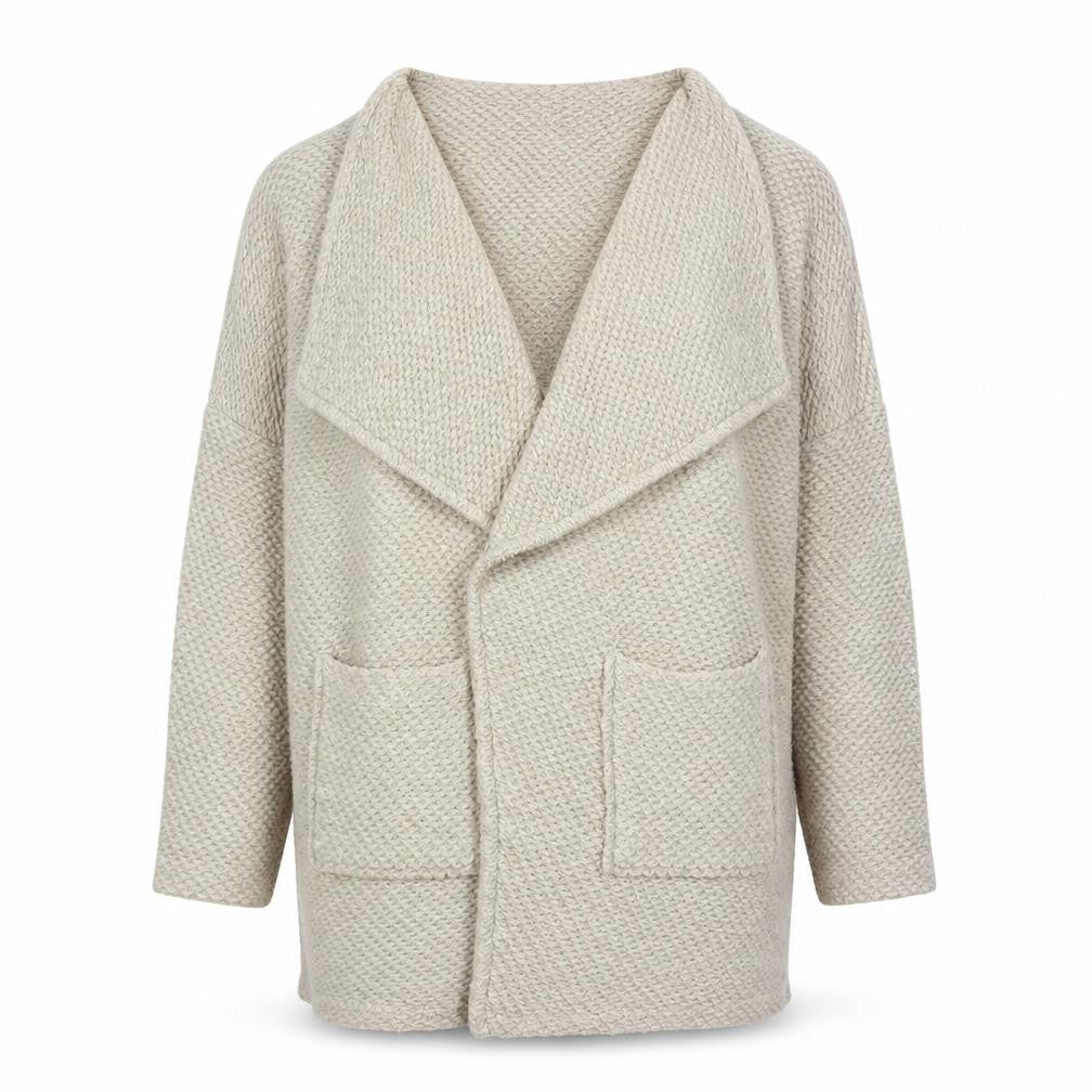 Womens UK Size 10 River Island Beige Cardigan Jumper