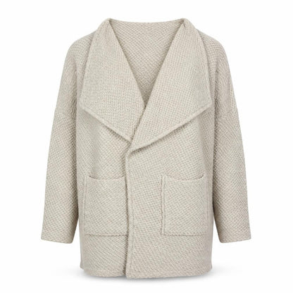 Womens UK Size 10 River Island Beige Cardigan Jumper