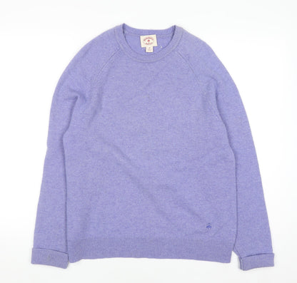 Womens UK Size M Brooks Brothers Purple Pullover Jumper