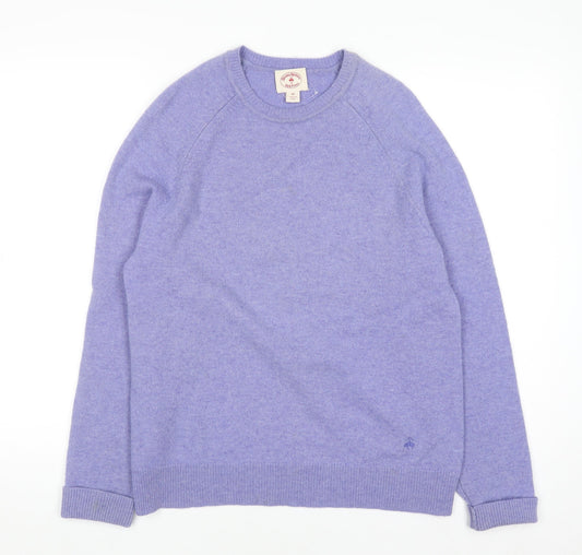 Womens UK Size M Brooks Brothers Purple Pullover Jumper
