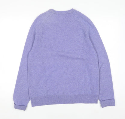 Womens UK Size M Brooks Brothers Purple Pullover Jumper