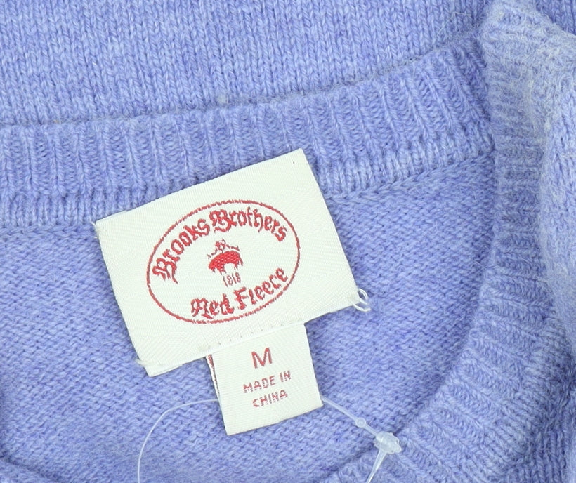 Womens UK Size M Brooks Brothers Purple Pullover Jumper
