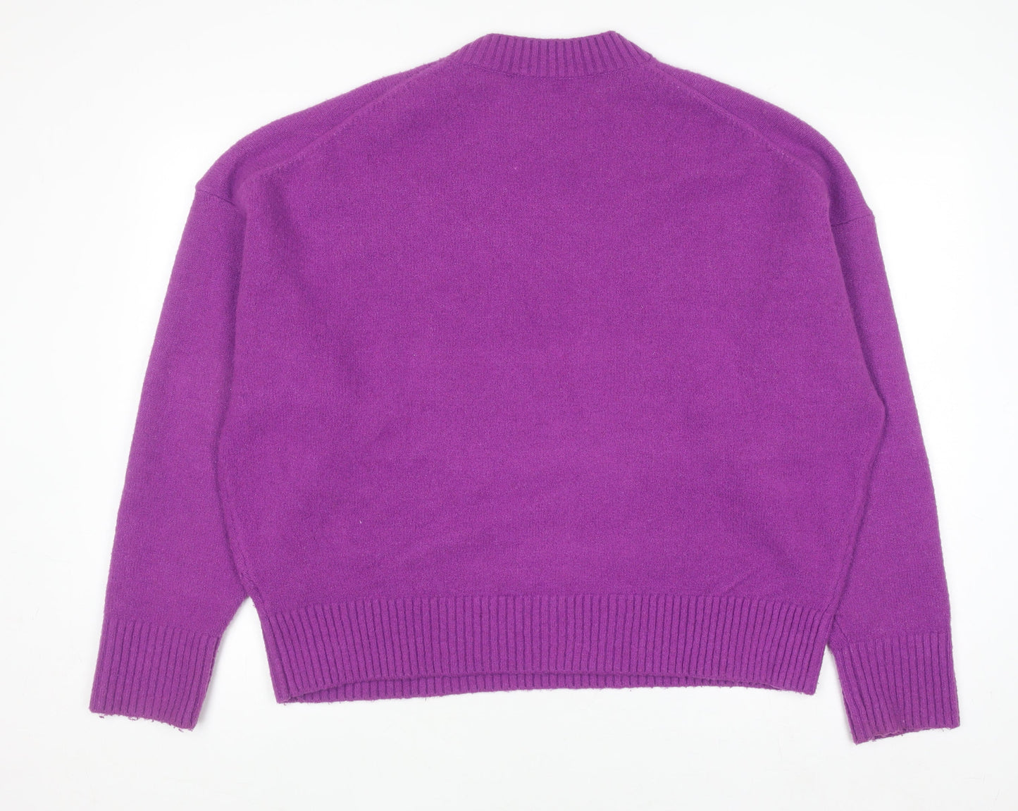 Womens UK Size XL Zara Purple Pullover Jumper