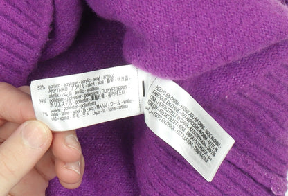 Womens UK Size XL Zara Purple Pullover Jumper