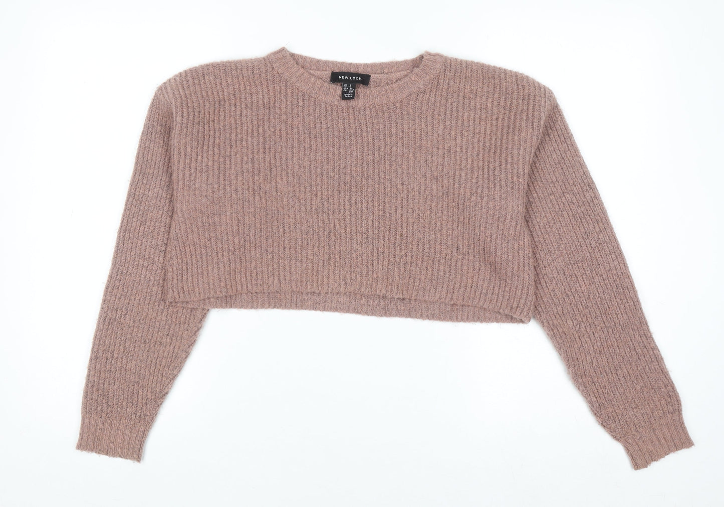 Womens UK Size S New Look Brown Pullover Jumper