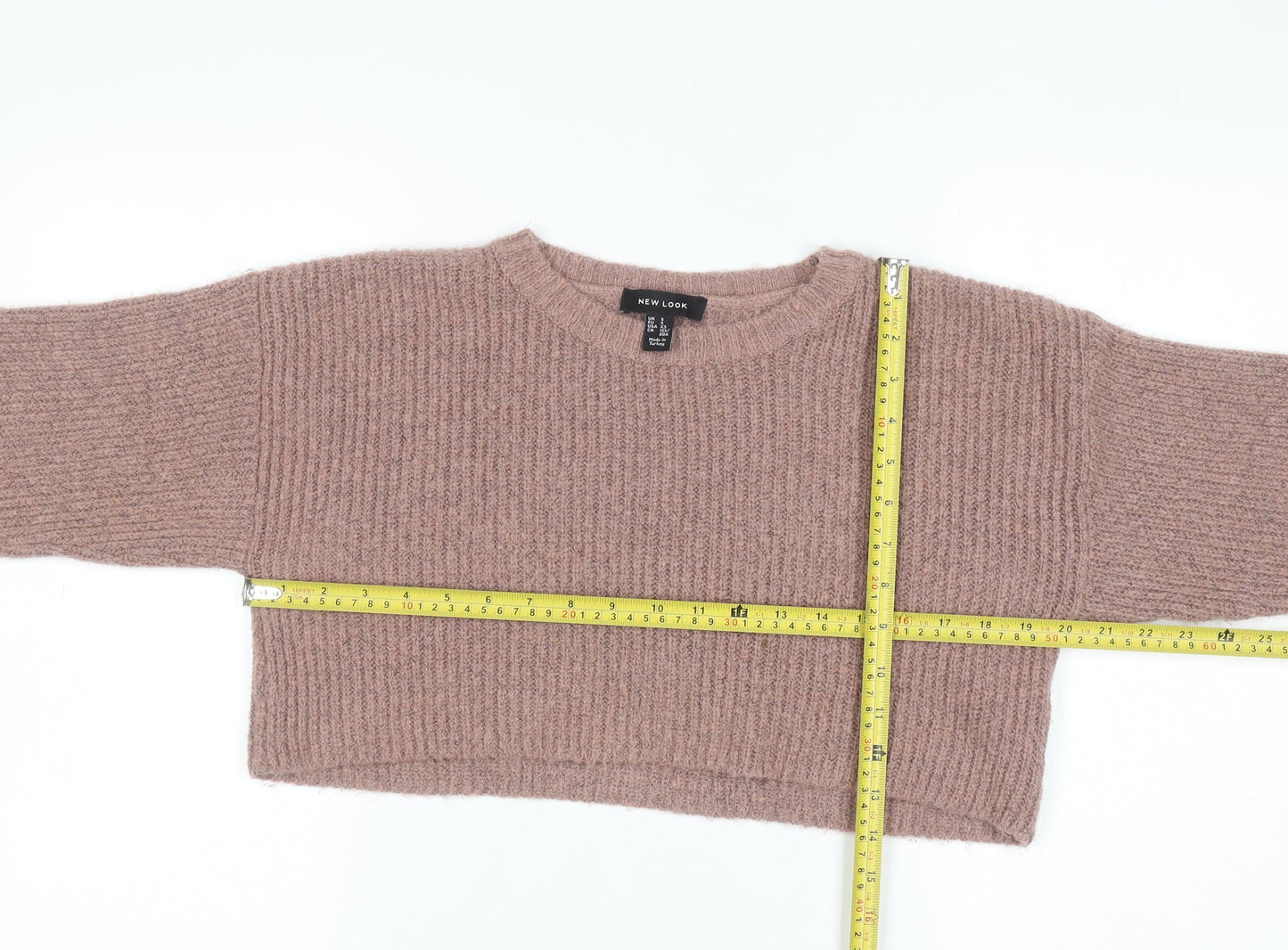 Womens UK Size S New Look Brown Pullover Jumper