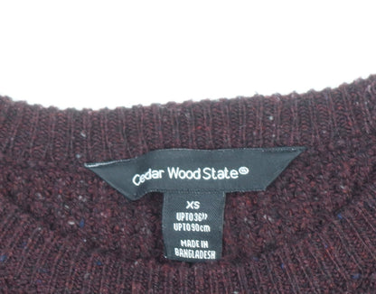 Mens UK Size XS Cedar Wood State Brown Pullover Jumper