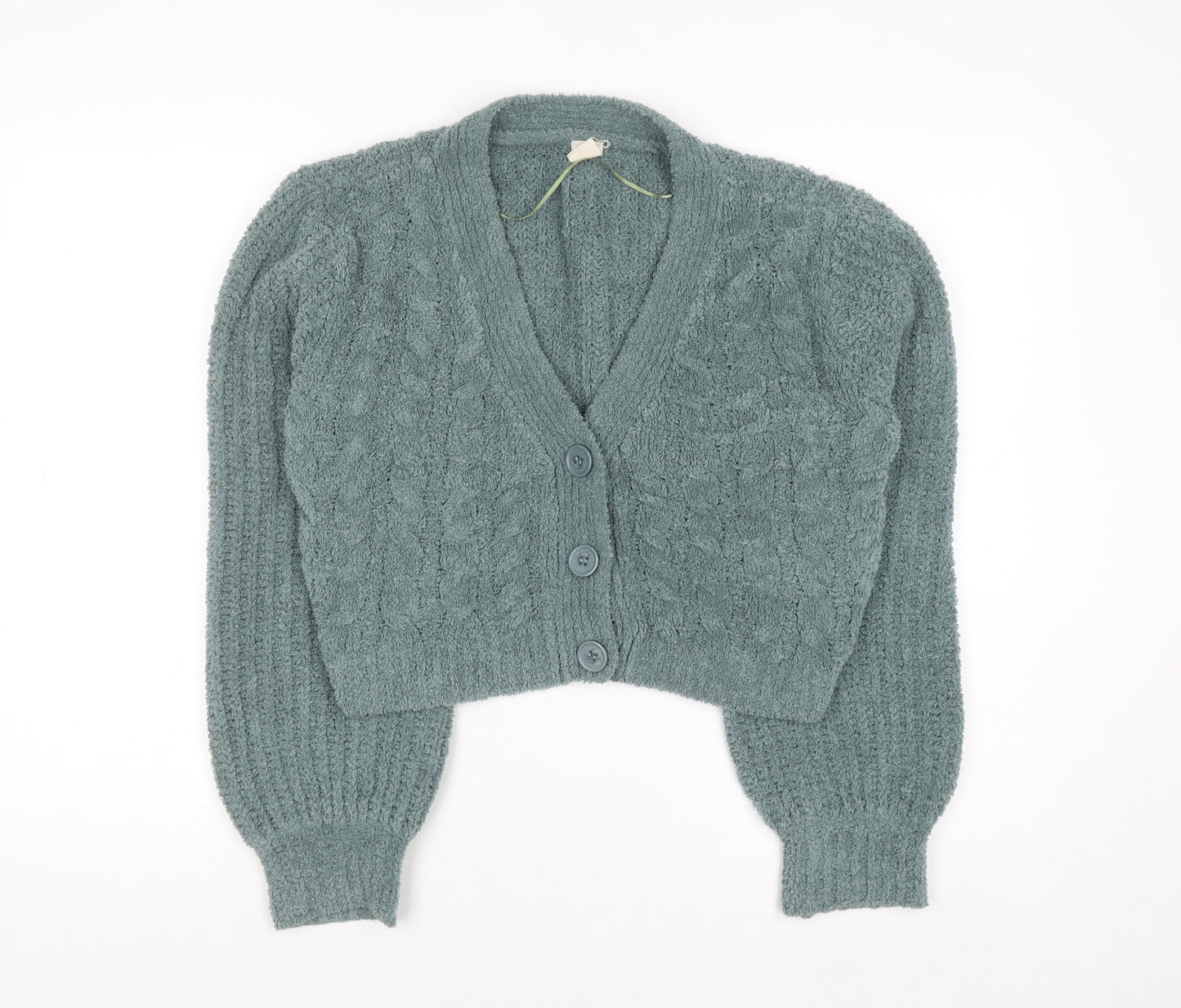 Womens UK Size M Urban Outfitters Green Cardigan Jumper
