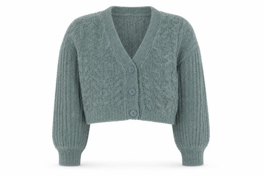 Womens UK Size M Urban Outfitters Green Cardigan Jumper