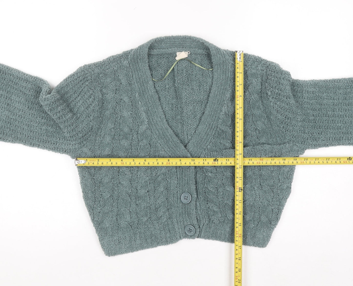 Womens UK Size M Urban Outfitters Green Cardigan Jumper