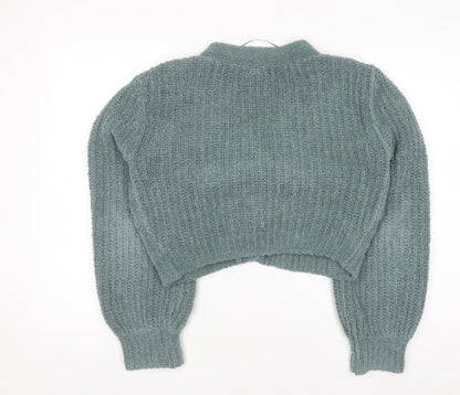 Womens UK Size M Urban Outfitters Green Cardigan Jumper