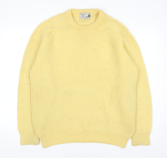 Womens UK Size M Marks and Spencer Yellow Pullover Jumper