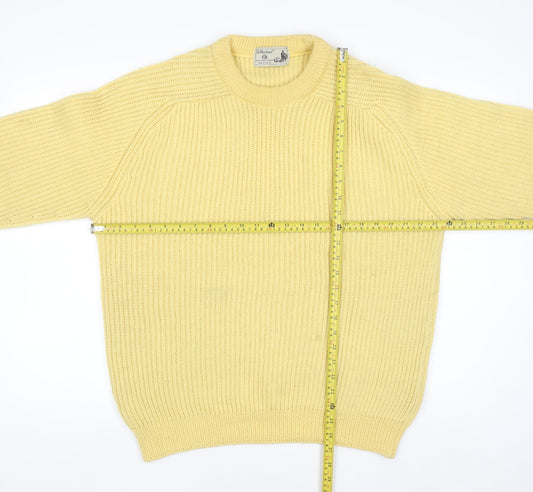 Womens UK Size M Marks and Spencer Yellow Pullover Jumper