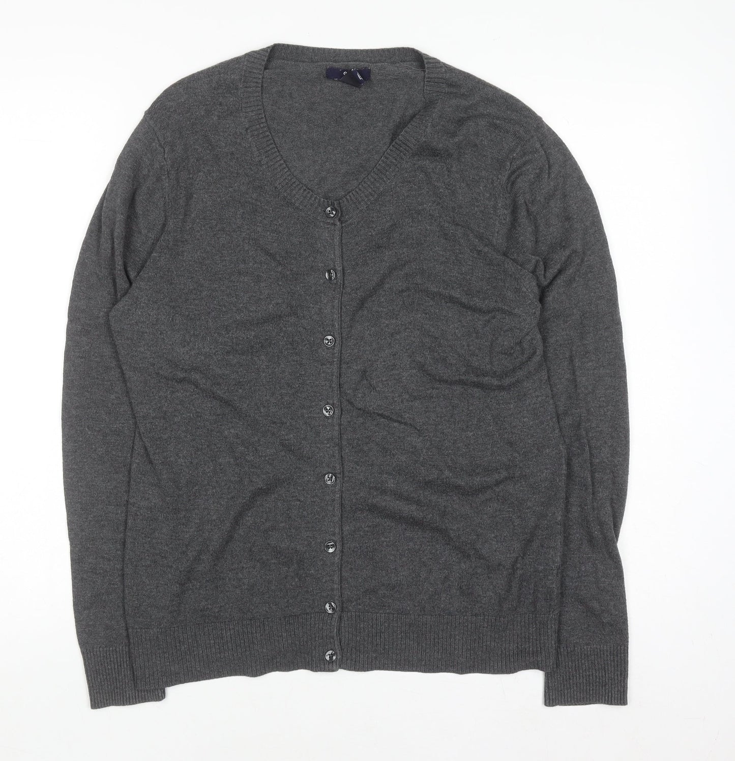 Womens UK Size L Gap Grey Cardigan Jumper