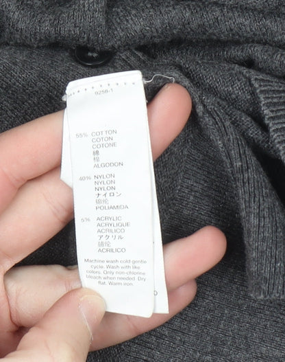 Womens UK Size L Gap Grey Cardigan Jumper
