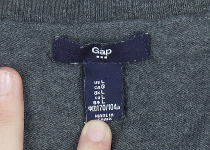 Womens UK Size L Gap Grey Cardigan Jumper