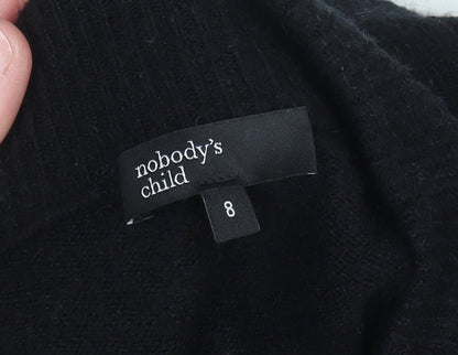 Nobody's Child Women's Black Knit Jumper Dress Size 8
