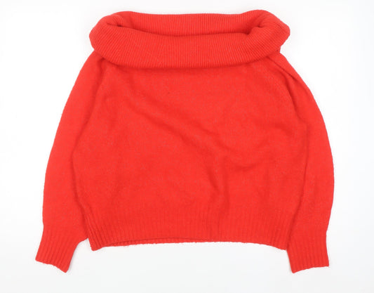 Womens UK Size S H&M Red Pullover Jumper