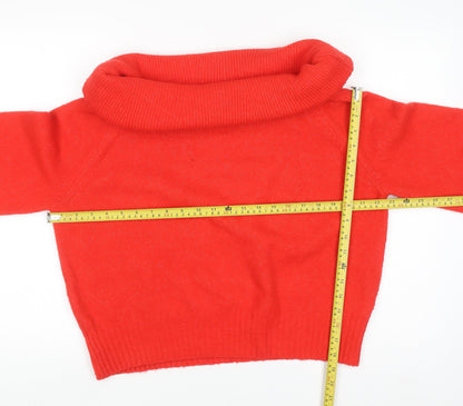Womens UK Size S H&M Red Pullover Jumper