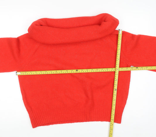 Womens UK Size S H&M Red Pullover Jumper