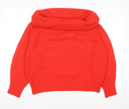 Womens UK Size S H&M Red Pullover Jumper