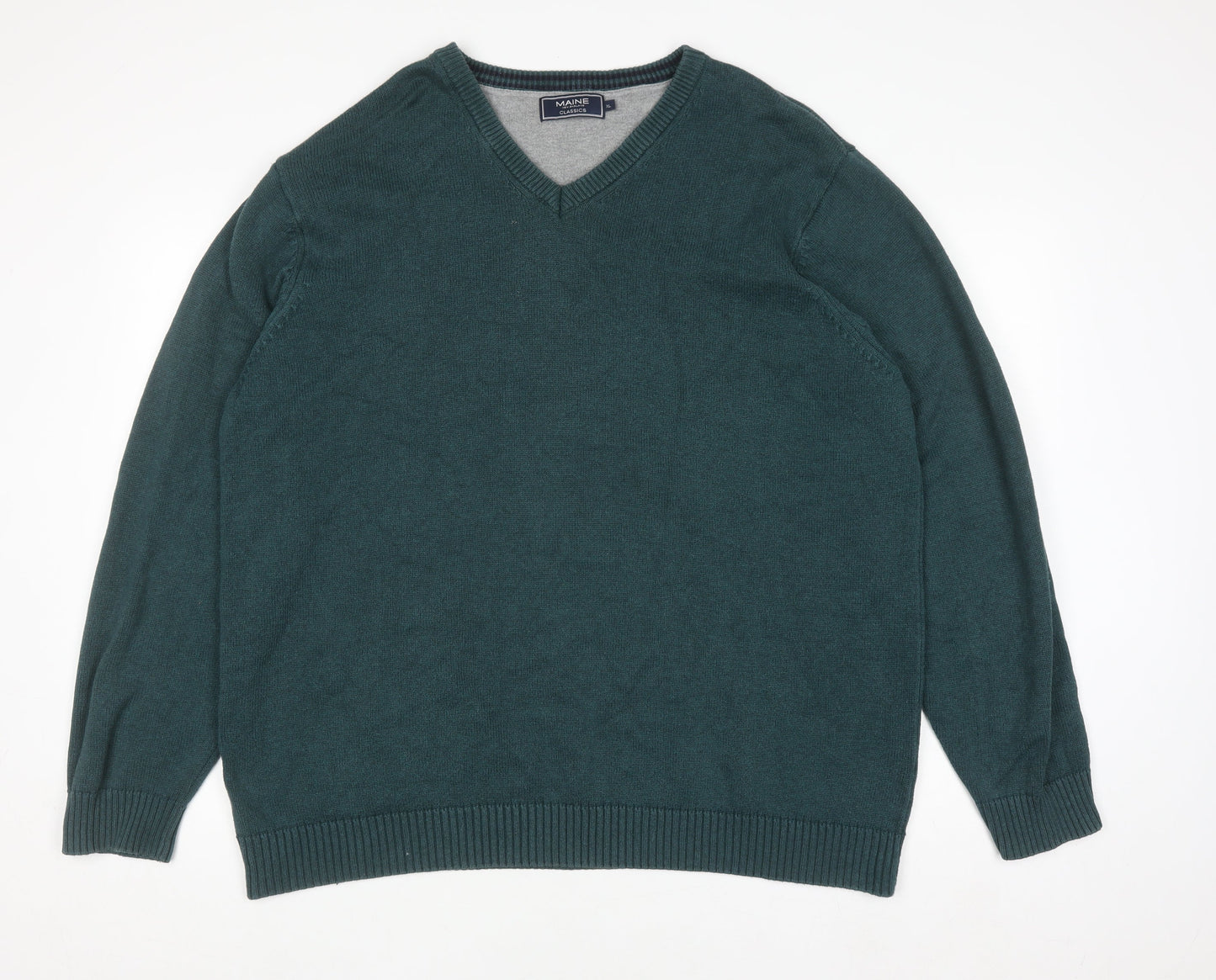 Mens UK Size XL Maine New England Green Pullover Jumper