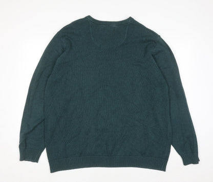 Mens UK Size XL Maine New England Green Pullover Jumper