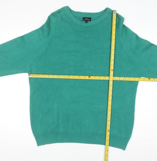 Next Men’s Green Cotton Crew Neck XL Pullover Jumper