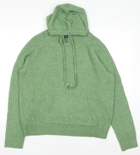 Mens UK Size M Marks and Spencer Green Pullover Hoodie