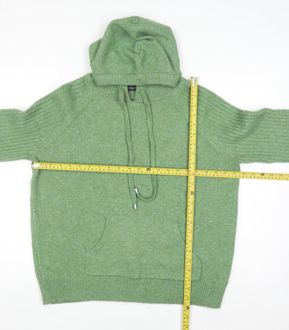 Mens UK Size M Marks and Spencer Green Pullover Hoodie