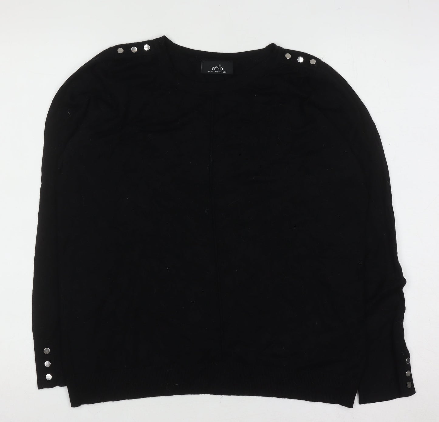 Womens UK Size 12 Wallis Black Pullover Jumper