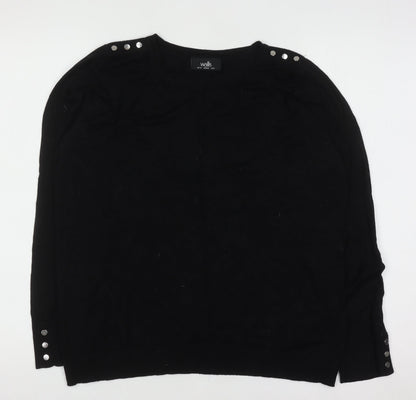 Womens UK Size 12 Wallis Black Pullover Jumper