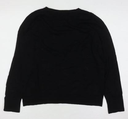 Womens UK Size 12 Wallis Black Pullover Jumper