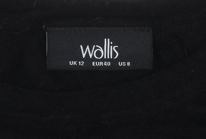 Womens UK Size 12 Wallis Black Pullover Jumper