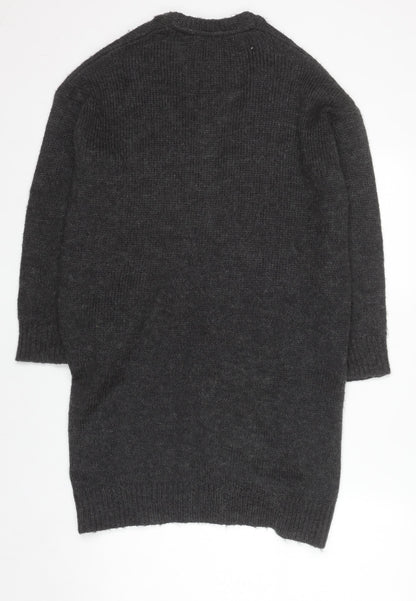 Womens UK Size S H&M Black Cardigan Jumper
