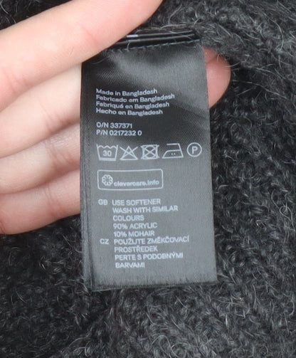 Womens UK Size S H&M Black Cardigan Jumper