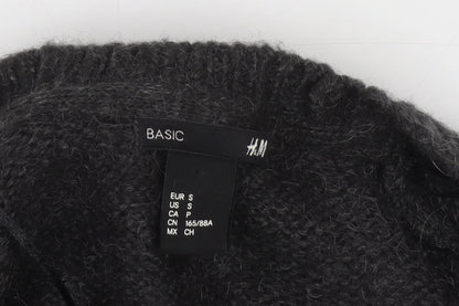 Womens UK Size S H&M Black Cardigan Jumper