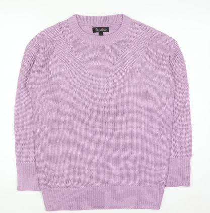 Womens UK Size S Paramour Purple Pullover Jumper
