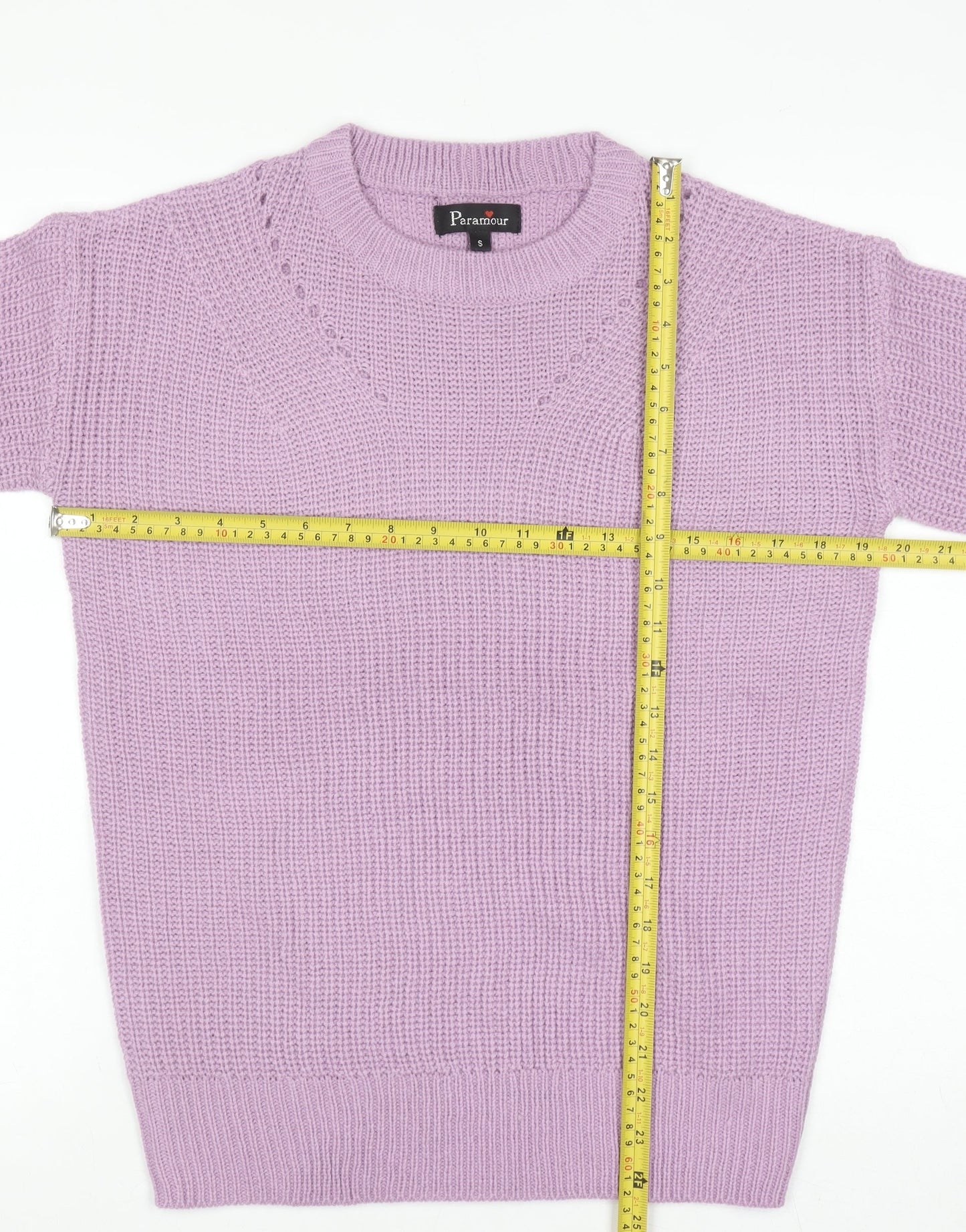 Womens UK Size S Paramour Purple Pullover Jumper