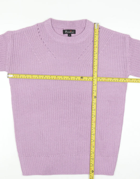 Womens UK Size S Paramour Purple Pullover Jumper