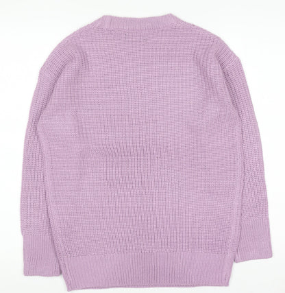 Womens UK Size S Paramour Purple Pullover Jumper