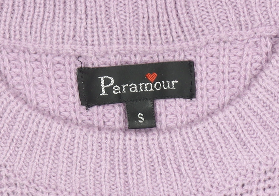 Womens UK Size S Paramour Purple Pullover Jumper