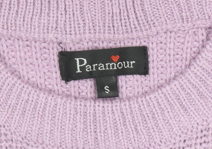 Womens UK Size S Paramour Purple Pullover Jumper