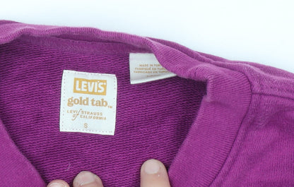Womens UK Size S Levi's Purple Pullover Sweatshirt