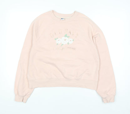 Womens UK Size XS Old Navy Pink Pullover Sweatshirt