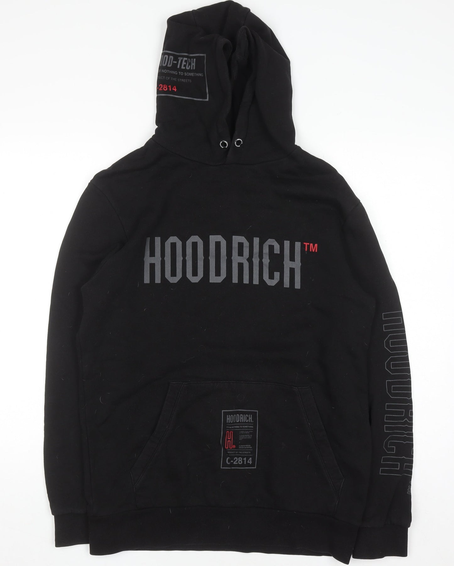 Mens UK Size M Hoodrich Black Pullover Hoodie