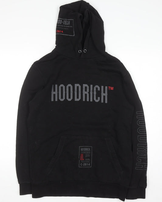 Mens UK Size M Hoodrich Black Pullover Hoodie