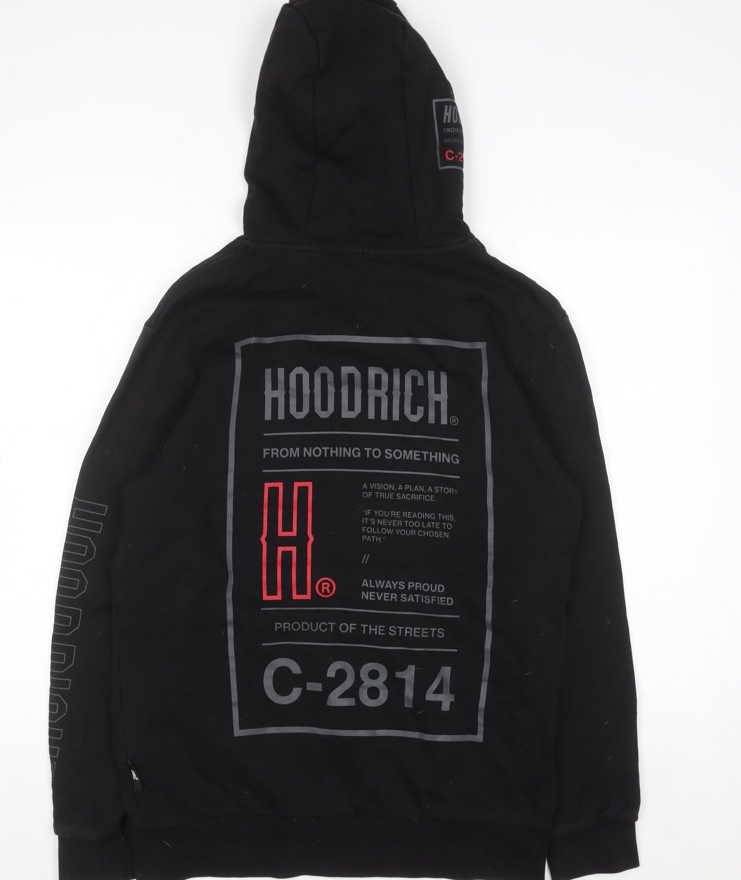 Mens UK Size M Hoodrich Black Pullover Hoodie