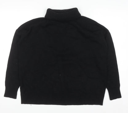 Boden Women’s Black Roll Neck Wool Blend Jumper Size S