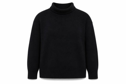 Boden Women’s Black Roll Neck Wool Blend Jumper Size S